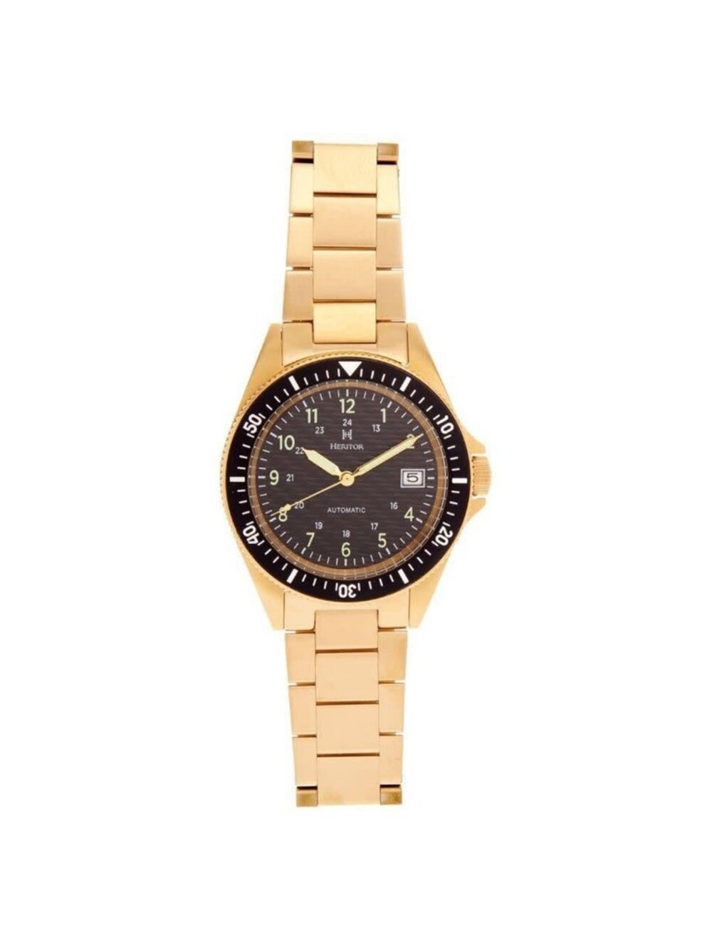 NWT Heritor Calder Black Dial Men's Watch